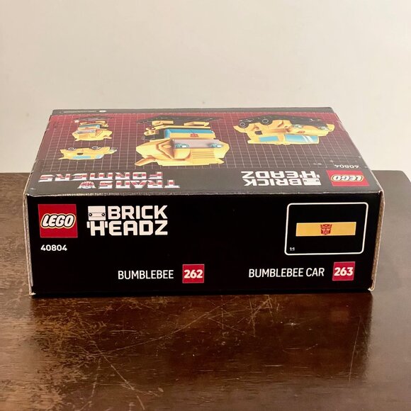 NEW LEGO 40804 BrickHeadz Transformers BumbleBee Robot & Vehicle NIB in Hand - Picture 7 of 10